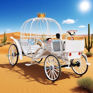 Beautiful and Romantic Pumpkin Carriage Electric Special Vehicle Wedding Sightseeing Carriage - Product Image 5