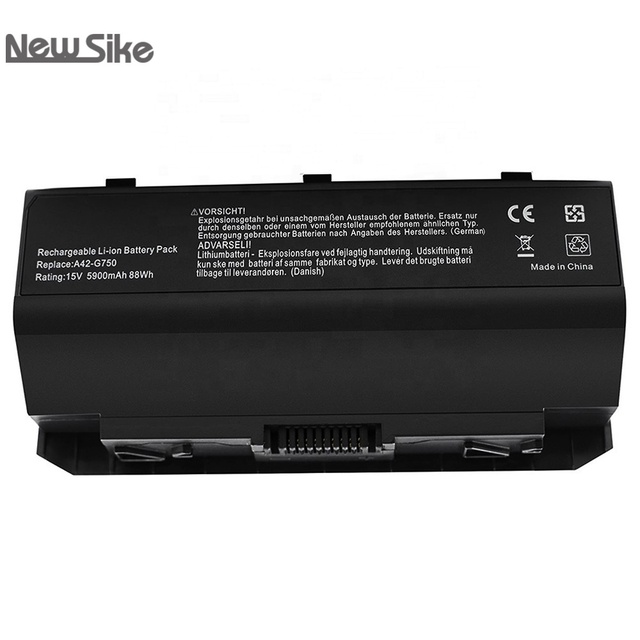 5900mAh Laptop Battery A42-G750 for ASUS G750 G750J G750JH G750JM G750JS G750JW G750JX G750JZ G750Y47 X551M JX-BL ROG Series