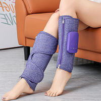 Masseur de jambes personnalisé avec compression d'air, machine de massage professionnelle pour les mollets avec chaleur pour la récupération et la circulation