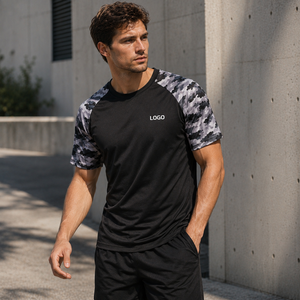 Camiseta de Entrenamiento con Camuflaje Personalizado para Hombre, Camiseta Táctica de Alto Rendimiento, Fabricante y Proveedor de Ropa Deportiva con Marca Privada OEM ODM - Product Image 2