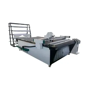 Oscillatory knife cutting leather fabric cutting machine automatic circular knitted fabric cutting machine