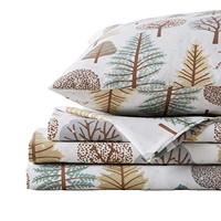 Bộ 4 Tấm Microfiber Siêu Mềm In Họa Tiết Đẹp Được Vẽ Từ Thiên Nhiên, Thoải Mái, Tất Cả Các Mùa Khăn Trải Giường