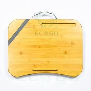 Laptop <strong>Cushion</strong> Grey Bamboo Portable Laptop <strong>Cushion</strong> for Bed Travel Work Home Laptop Mat <strong>Cushion</strong> <strong>Tray</strong> - Product Image 6