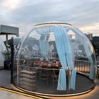 Glamping Camping Géodésique Préfabriqué Forme Transparent Hébergement Polycarbon Dome House