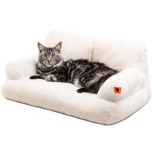 Offre Spéciale hiver écologique canapé pour animaux de compagnie lapin <span class=keywords><strong>fourrure</strong></span> chien lit chat lit amovible lavable chien canapé lit tapis chenil nid - Product Image 4