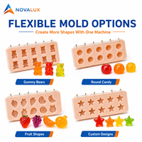 Machine de dépose de bonbons de précision NOVALUX pour bonbons gélifiés, bonbons durs, chocolat avec moules interchangeables