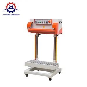 QLF700A Semi-automatic Pneumatic Vertical Heavy Bag Sealing Machine 25KG, 50KG Rice Bag, M Type Bag Sealer