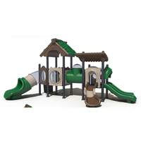 Equipo de Juegos para Parques Comerciales, Tobogán de Plástico de Alta Calidad, Equipo de Juegos Infantiles para Exteriores