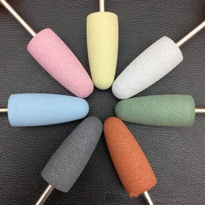 Puntas de silicona ovaladas para taladro de uñas, cabezal de pulido para manicura, para alisar puntas de uñas acrílicas - Product Image 1