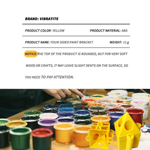 10 pièces 67*67*62.7mm Support <span class=keywords><strong>de</strong></span> peinture à quatre côtés en plastique, Patins <span class=keywords><strong>de</strong></span> peinture pour pulvérisation, Support <span class=keywords><strong>de</strong></span> peinture pour accessoires <span class=keywords><strong>de</strong></span> menuisier et peintre - Product Image 6