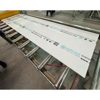 Matériau de construction, plan de travail pour cuisine et salle de bain, surface de table, plan de travail, plaque de surface solide en acrylique modifié blanc pur