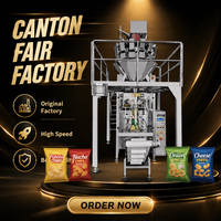 Machine d'emballage et de pesage automatique pour les chips de pommes de terre et les en-cas | Ligne d'emballage verticale multi-têtes (10 têtes) pour pesage, formage et scellage