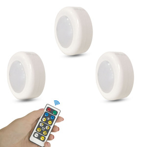 <strong>Wireless</strong> Under Cabinet LED <strong>Lights</strong>, RGB Puck <strong>Lights</strong> 16 Colors 3 Modes Fairy <strong>Lights</strong>, 3 Pack - Product Image 1