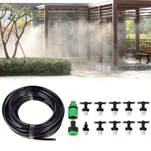 Kit de micro-pulvérisation avec tuyau de 10 m et raccord rapide 1/2 pouce pour système d'irrigation de jardin et pelouse - Product Image 1