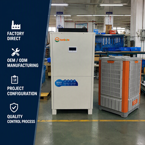 Custom 380V 50Hz 35W Vertical Evaporative Cooling Unit With Long Air Supply for Factory Industrial Conditioning Low Investment H - Product Image 3