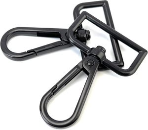 Pcs D Ring Swivel Lobster Claw Clasps Push Gate Snap <b>Hooks</b> Trigger <b>Clips</b> For Purse Keychain Strap Making - Product Image 1