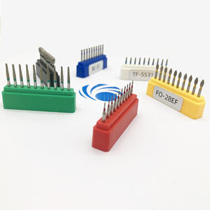 Fresas de Diamante de Alta Velocidad para Materiales Dentales, Etiqueta Amarilla, Pulido y Desbaste, Accesorios para Piezas de Mano de Taladro Dental - Product Image 1