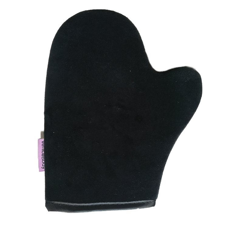 Мягкая бархатная варежка для автозагара с большим пальцем