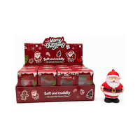 Jouet Squishy Père Noël Mignon en TPR à Remontée Lente, Extensible, Anti-Stress, Jouet Fidget, Cadeaux de Noël pour Enfants et Adultes
