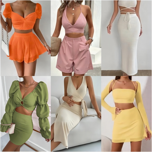 2025 Bán Buôn Nhà Máy Giảm Giá Cổ Phiếu Trang Phục Các loại Số Lượng Lớn Quần Áo Vận Chuyển blusas Ghop Tops Dresses kiện Làm Polyester - Product Image 6