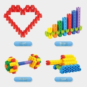 Juguetes Educativos Divertidos al por Mayor, Bloques de Construcción Hexagonales para Niños, Juego de Juguetes de Ensamblaje de Plástico Grande para Niñas y Niños - Product Image 4