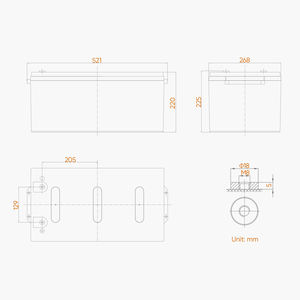 แบตเตอรี่ซันพาล Lifepo4 100Ah 120Ah 150Ah 200Ah 250Ah 12V แบตเตอรี่ลิเธียมไอรอนฟอสเฟตสำหรับระบบพลังงานแสงอาทิตย์ - Product Image 2