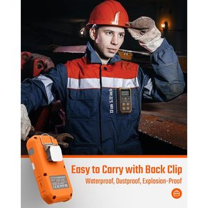 เครื่องตรวจจับก๊าซ Toptes Guard-101 4 ชนิด ตรวจจับ H2S CO LEL O2 พร้อมระบบเตือนภัย สำหรับใช้งานเพื่อความปลอดภัยในอุตสาหกรรม - Product Image 5