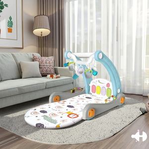 Bao Han 2 en 1 Baby Gym Soft Fitness Frame Piano Carpet Music Play Mat con materiales de plástico y madera Juego de juguetes para bebés - Product Image 3