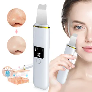 Esfoliador de pele ultrassônico, íon recarregável, limpador profundo do rosto, esfoliante, ferramenta massageadora, remoção de acne e cravos