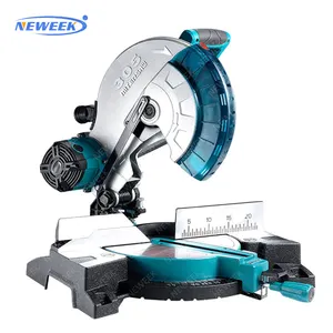 NEWEEK cost-effective double bevel angles manual pipe plastic wood cut off saw aluminum profile cutting machine