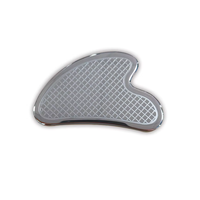 Planche de massage Gua Sha en acier inoxydable pour le visage, lifting, anti-rides, anti-gonflement, rajeunissement de la peau