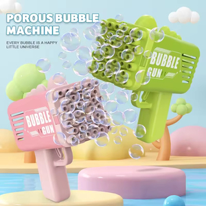 Pistola de <span class=keywords><strong>Burbujas</strong></span> Eléctrica Automática EPT con Múltiples Orificios, 2 Colores Surtidos, Juguete de <span class=keywords><strong>Burbujas</strong></span> para Niños, Verano, Aire Libre - Product Image 2