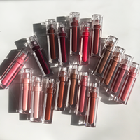 Gloss à lèvres teinté pour maquillage des lèvres, marque privée, fini brillant, 18 nuances de couleurs, rouge à lèvres, waterproof, gloss