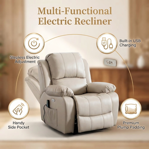 Custom Material Eco Leather <strong>Recliner</strong> Chair with 8 Point Massage Electric <strong>Recliner</strong> Sofa Lazy Sofa <strong>Recliner</strong> - Product Image 3