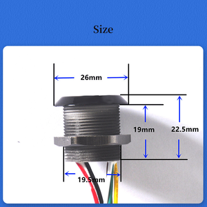 Système de contrôle d'accès aux portes WG26/34, couleur noire, mini lecteur de cartes RFID IC ID intelligent intégré 125 kHz 13,56 MHz - Product Image 5