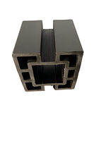 Tubo de WPC Impermeable y Resistente a los Rayos UV, Columna de WPC, Barandilla, Pérgola, Techo, Madera Plástica Compuesta, Barandilla Hueca de WPC para Balcón, Columna Cuadrada