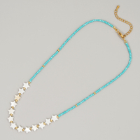 Go2boho Nouveau Collier Bohème en Perles Graine Cœur et Coquillage Chaînes Miyuki Style Religieux Bijoux de Mode Estivale pour Femmes et Cadeaux