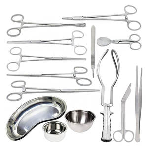 ชุดเครื่องมือผ่าตัดทั่วไปทำจากสเตนเลสจำนวน13ชิ้นชุดเครื่องมือทางการแพทย์ MI-SIS-0009ให้ผลผลิต - Product Image 1