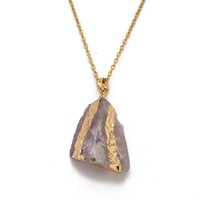 Pendentif hexagonal sculpté en améthyste GN de haute qualité, pierre originale, cristal rose jaune, accessoires de bijoux DIY