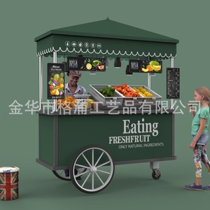 Chariot de service alimentaire en acier inoxydable à un seul niveau, design moderne, pour fruits frais et boissons, avec étagère de rangement mobile - Product Image 4