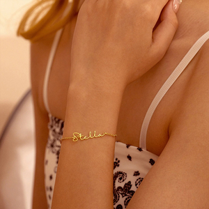 Nuovo Braccialetto con Ciondolo Personalizzato North in Acciaio Inossidabile, Regalo per la Mamma, Ciondolo con Nome Personalizzato, Braccialetti per Coppie da Donna - Product Image 3