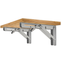 Étagère pliable robuste, support mural en acier inoxydable à 90 degrés, support de Table pliable