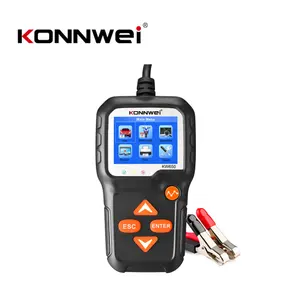 New Arrival 6V 12V KONNWEI KW650 Motorcycle Battery Analyzer battery load tester