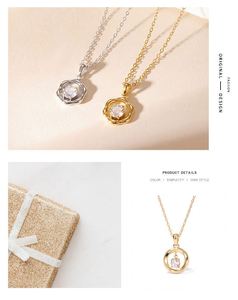 Joyería de Moda a Precios Accesibles, Collar de Acero Inoxidable con Colgante de Corazón de Oro, Plata y Circonio para <span class=keywords><strong>4</strong></span> Mejores Amigas, TGXL12638 - Product Image 6