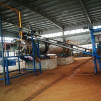 Sécheur rotatif à tambour Taida grande capacité TDQ pour déchets avicoles, fumier de porc, fumier de poulet, fumier de vache, contrôlé par PLC, boîte de vitesses en matériau Ti, 1-15t/h