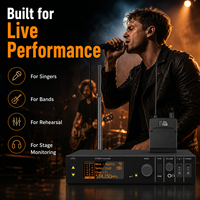 Système de monitoring intra-auriculaire sans fil professionnel pour la performance, système de monitoring sans fil stéréo PSM900