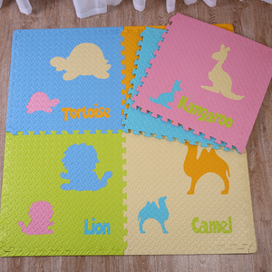 eco amigable de piso suave <span class=keywords><strong>tatami</strong></span> rompecabezas de dibujos animados de animales de interconexión niños bebé eva mat - Product Image 4