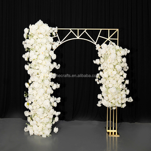8ft Bạc Kim Loại Hình Học Đám Cưới Vòm Backdrop Đứng Mạnh Mẽ Đám Cưới Vòm Khung Nền Ngoài Trời Trong Nhà Đám Cưới + Trang Trí + - Product Image 3