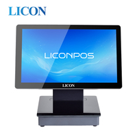 POS-терминал LICON WLL-S600D с сенсорным экраном 15,6 дюйма, Android/Windows, Wi-Fi 6, 11,6-дюймовый дополнительный дисплей, кассовый аппарат для розничной торговли