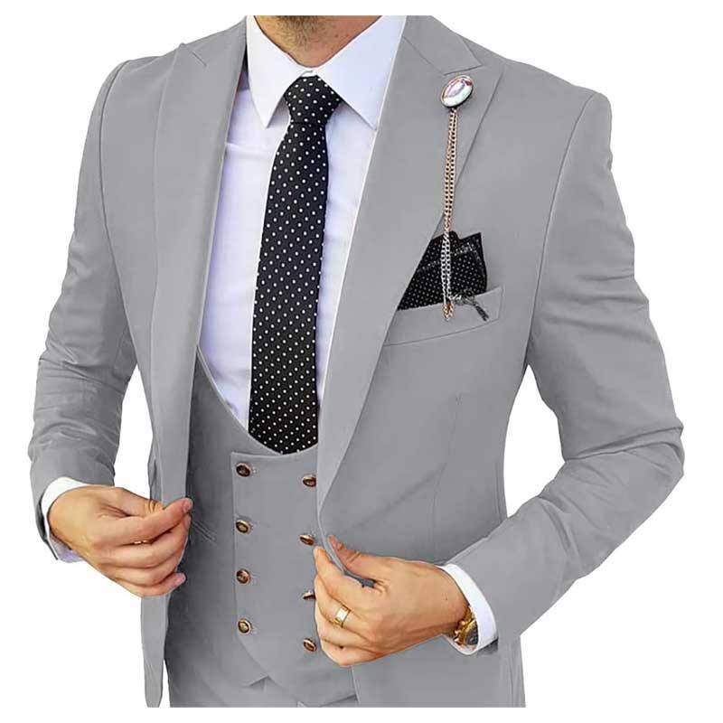 Three Piece Latest Coat Style New Design Piece Coat Pant Men Suits